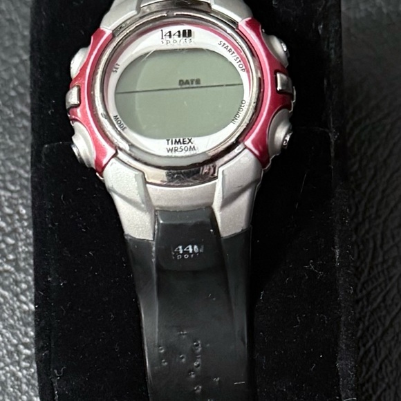 Timex 1440 Sports Watch with Red and Silver Accents - Picture 1 of 2